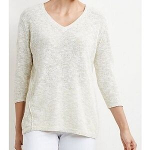 J. Jill pureJill Green Melange Cotton Sweater‎